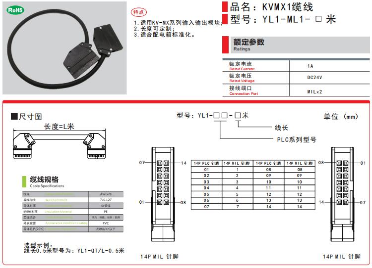 KEYENCE基恩士KVMX1缆线