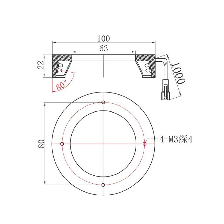 FH-RI10080安装尺寸