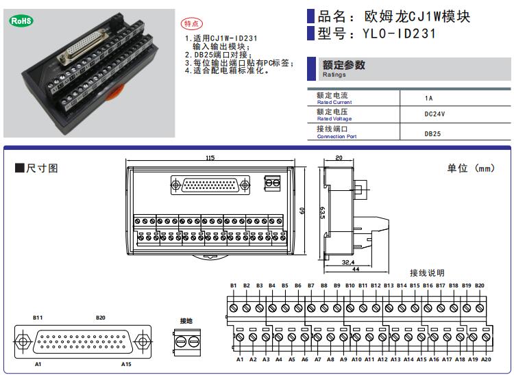 欧姆龙CJ1W模块