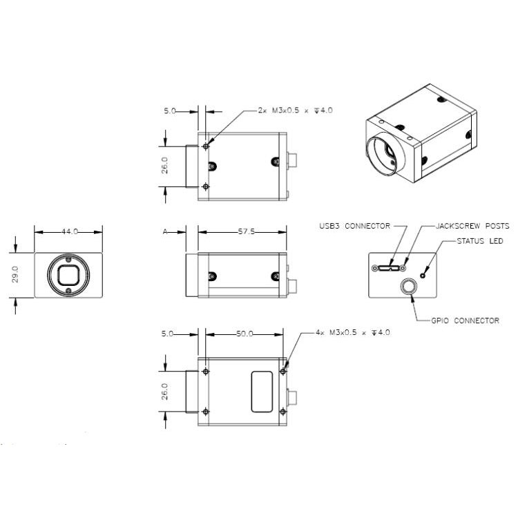 GS3-U3-60QS6M尺寸